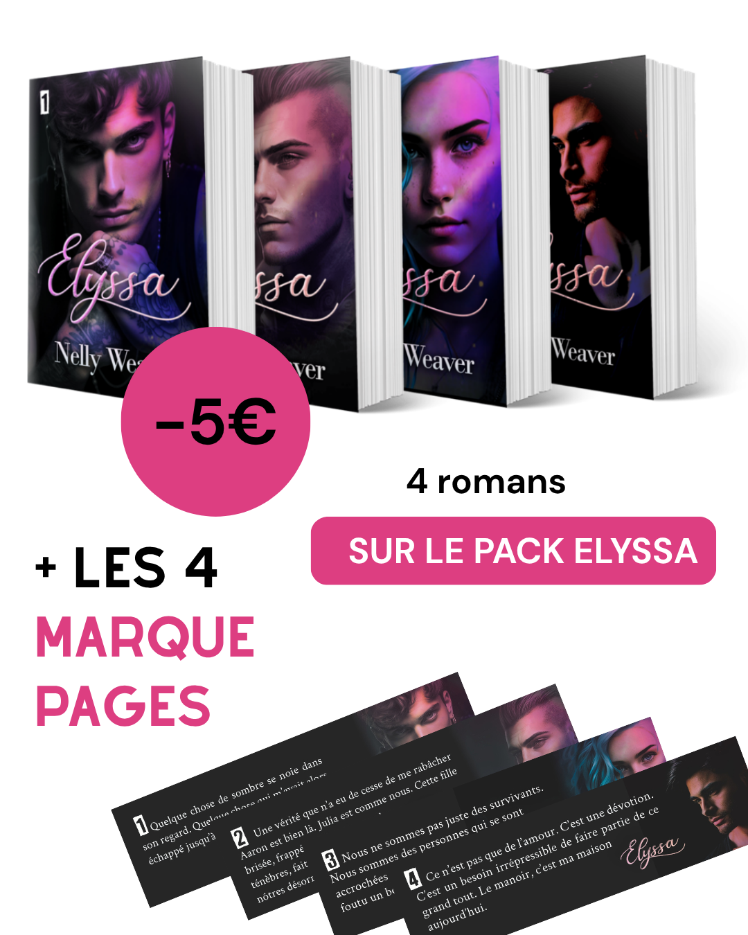 Pack Elyssa T 1 à 4 - Édition spéciale signée par l'auteur