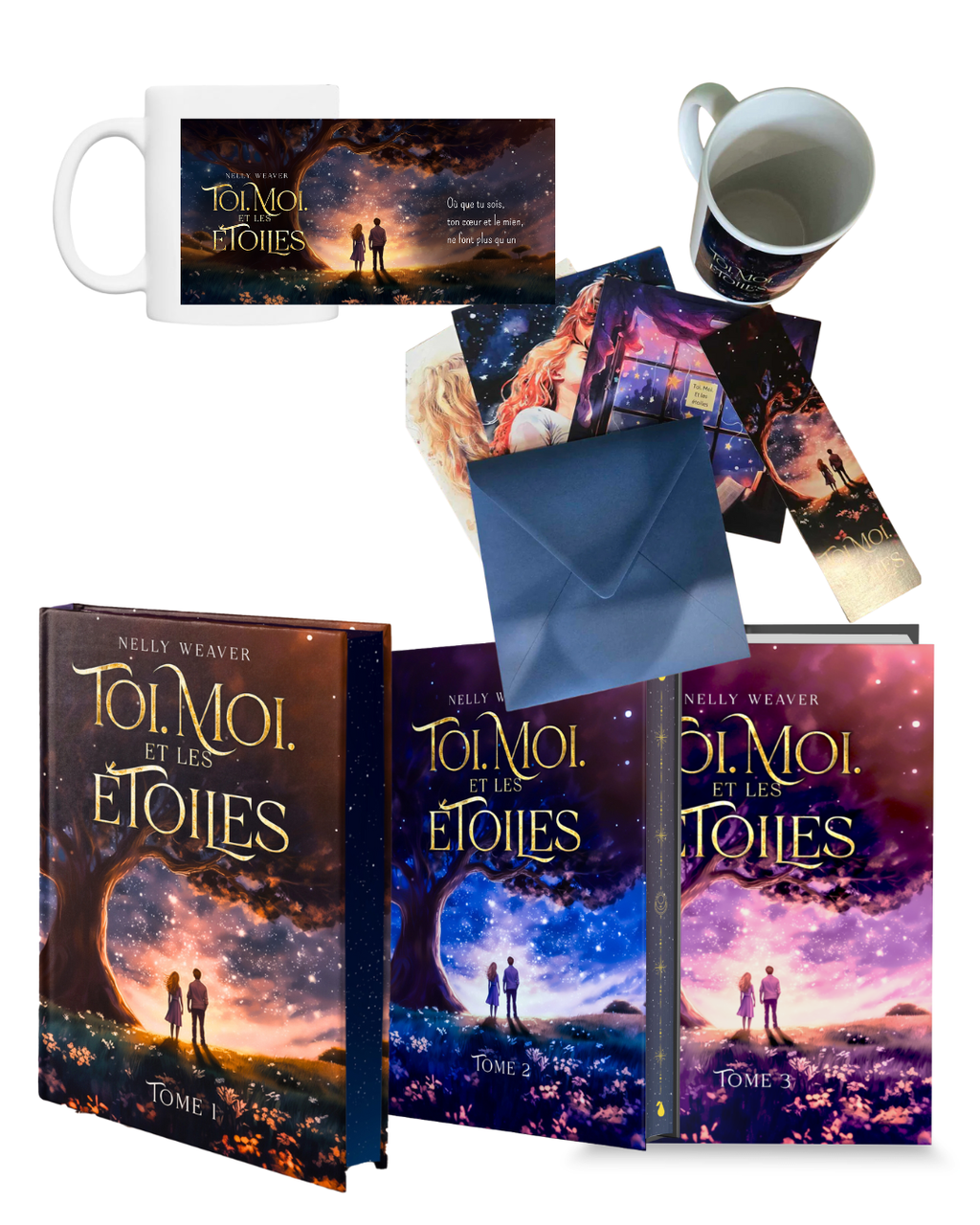Précommande : Pack Relié collector partie 1/2 Toi. Moi. Et les étoiles - Édition Luxe