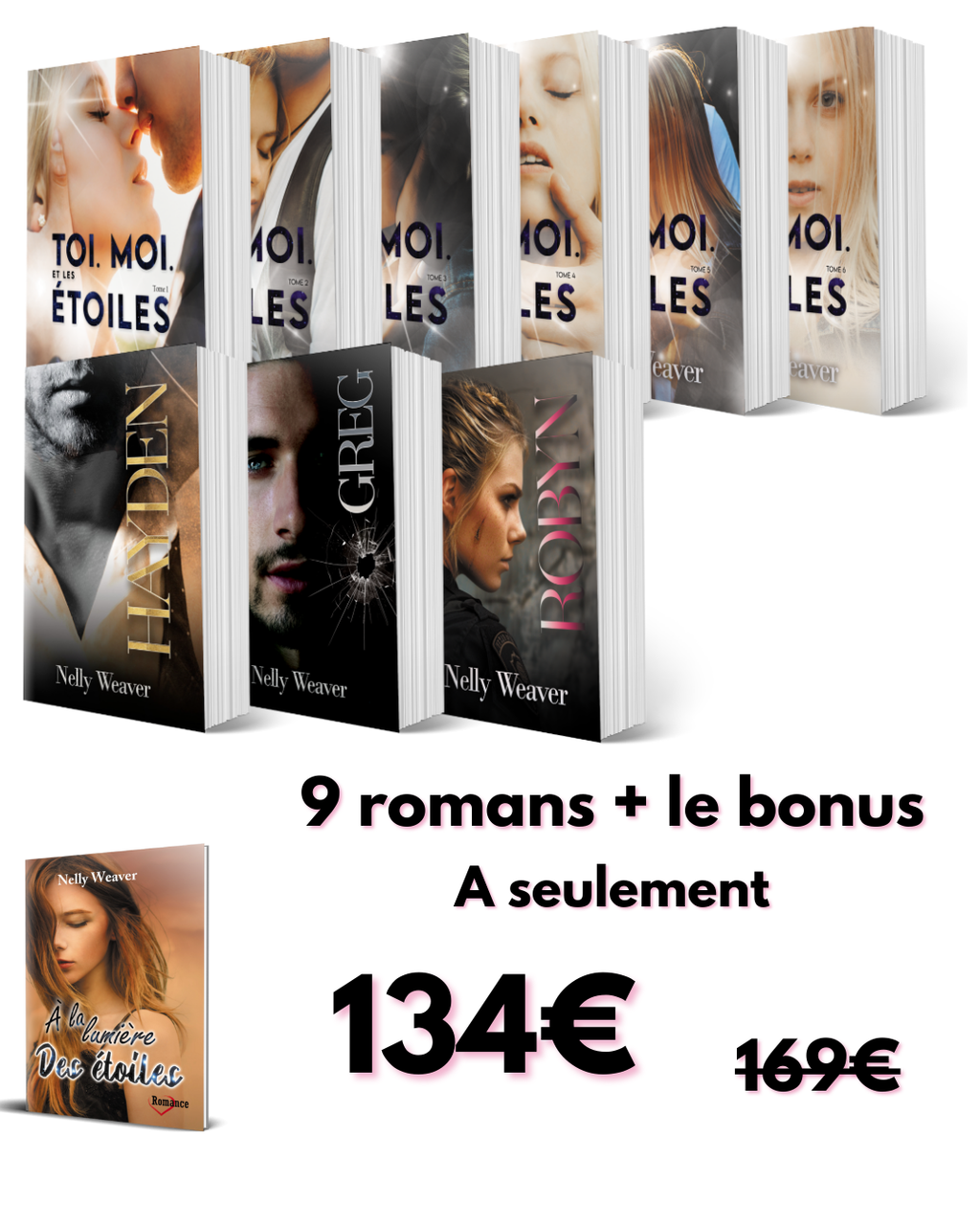 Pack Toi. Moi. Et les étoiles + spin off - Éditions spéciale signée par l'auteur + son bonus