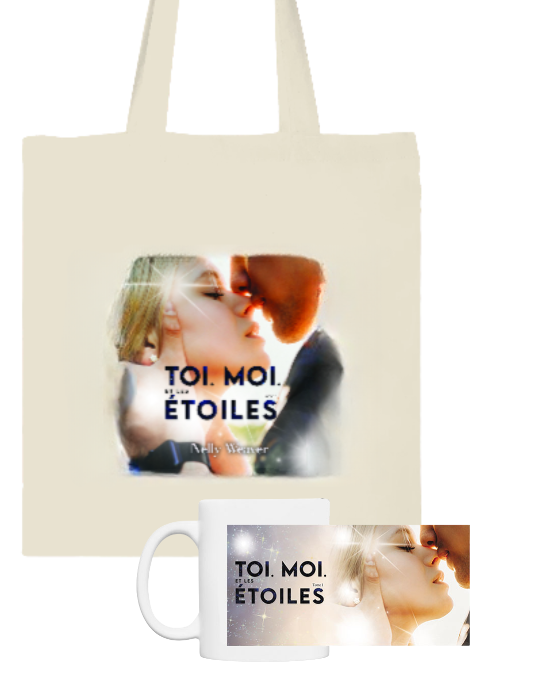Option Mug + tote bag Toi. Moi. Et les étoiles